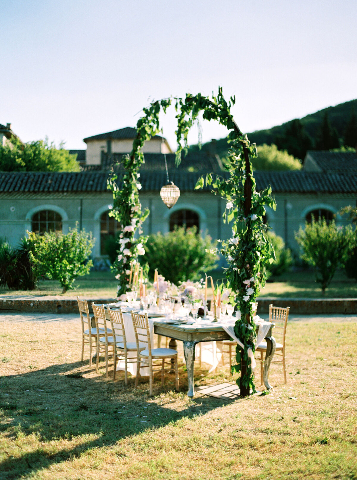 Wedding editorial at Barjac Village and Chartreuse de Valbonne in Provence, France - 29