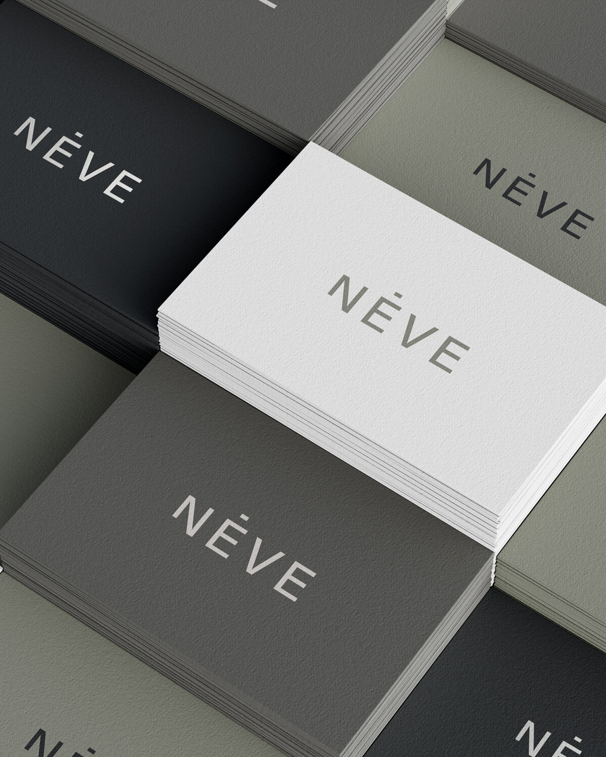 Studio Néve visitekaartjes – stijlvolle kleurschakeringen