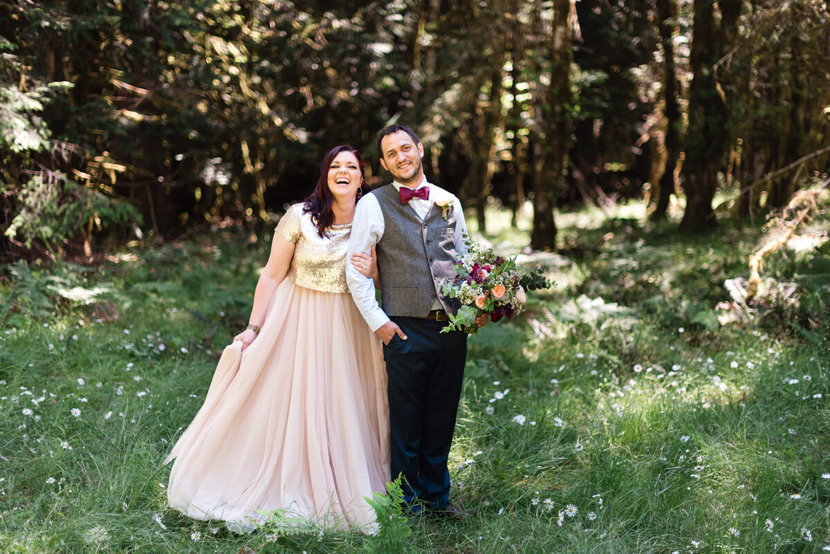 Couple at Nature Bridge Wedding