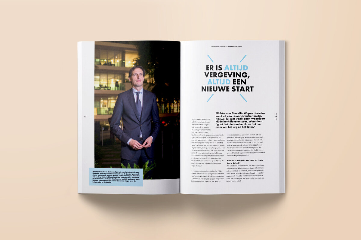 Jubileum magazine Get Out! ontwikkelt de Remonstranten. Begeleiding, productie, redactie en ontwerp magazine door Bladkamer.