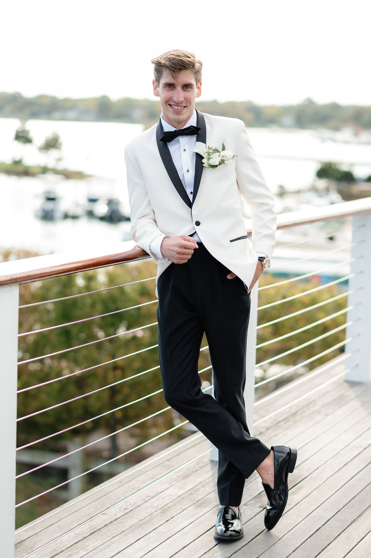Groom Portrait by Lisa Blanche Photography