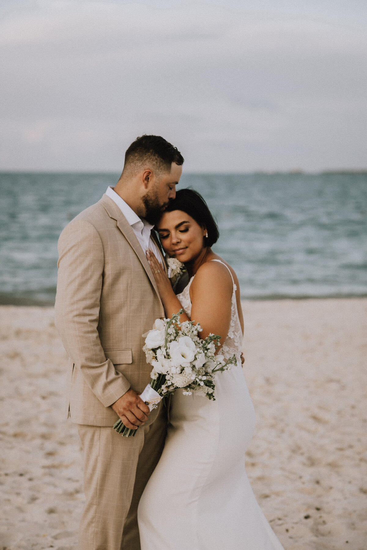 Beach destination wedding at Dreams Playa Mujeres in Cancun Mexico.