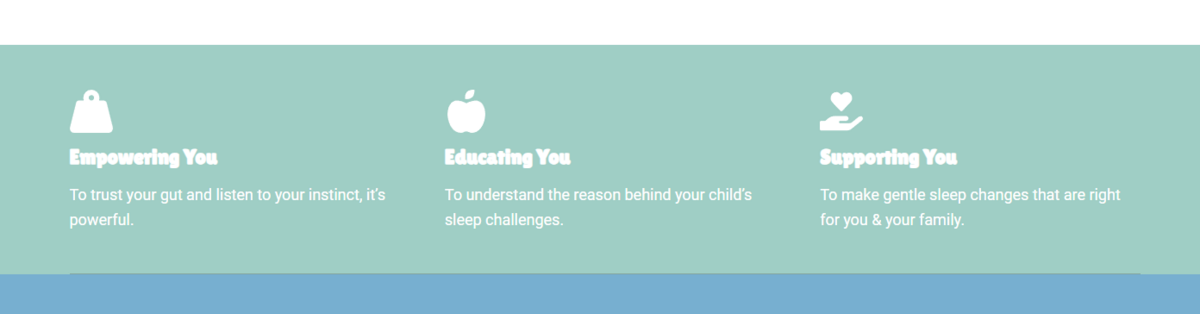 brand values for infant sleep coach