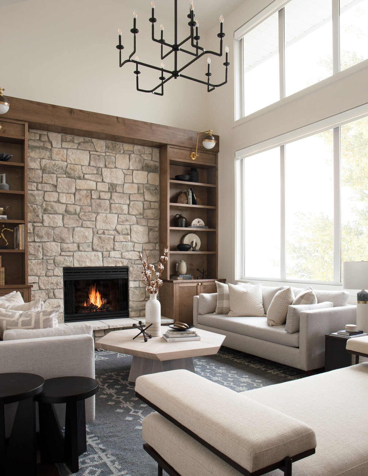 Living-Room-Ligthing-Custom-Fireplace-Calgary