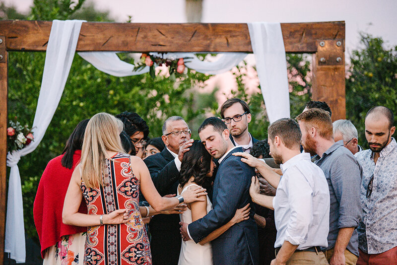Wedding ceremony at the Gather Estate in Mesa, Arizona by Mesa Wedding Photographer, Meredith Amadee Photography