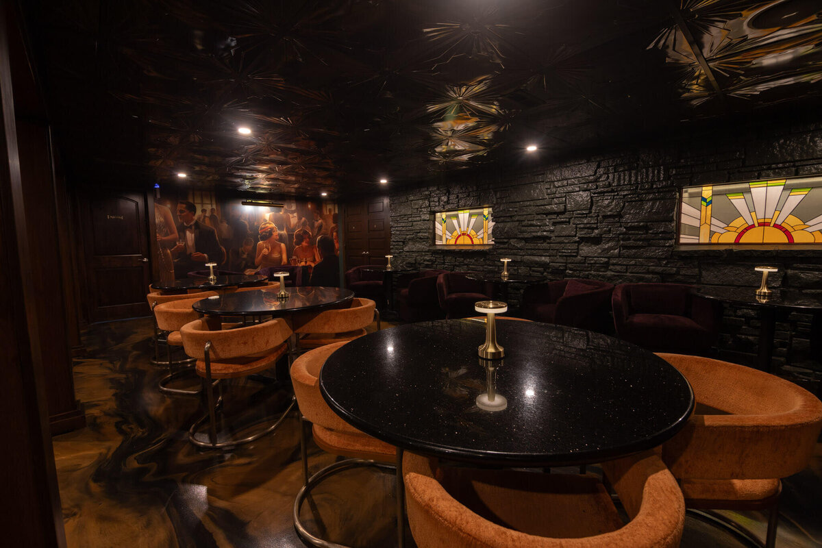 speakeasy basement remodel for restaurant