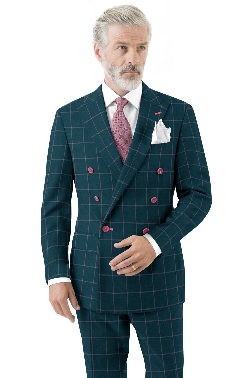 EMERALD & PURPLE WINDOWPANE 