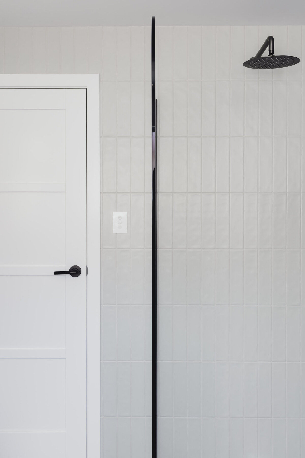Minimilist modern bathroom in custom new build by WBK 
