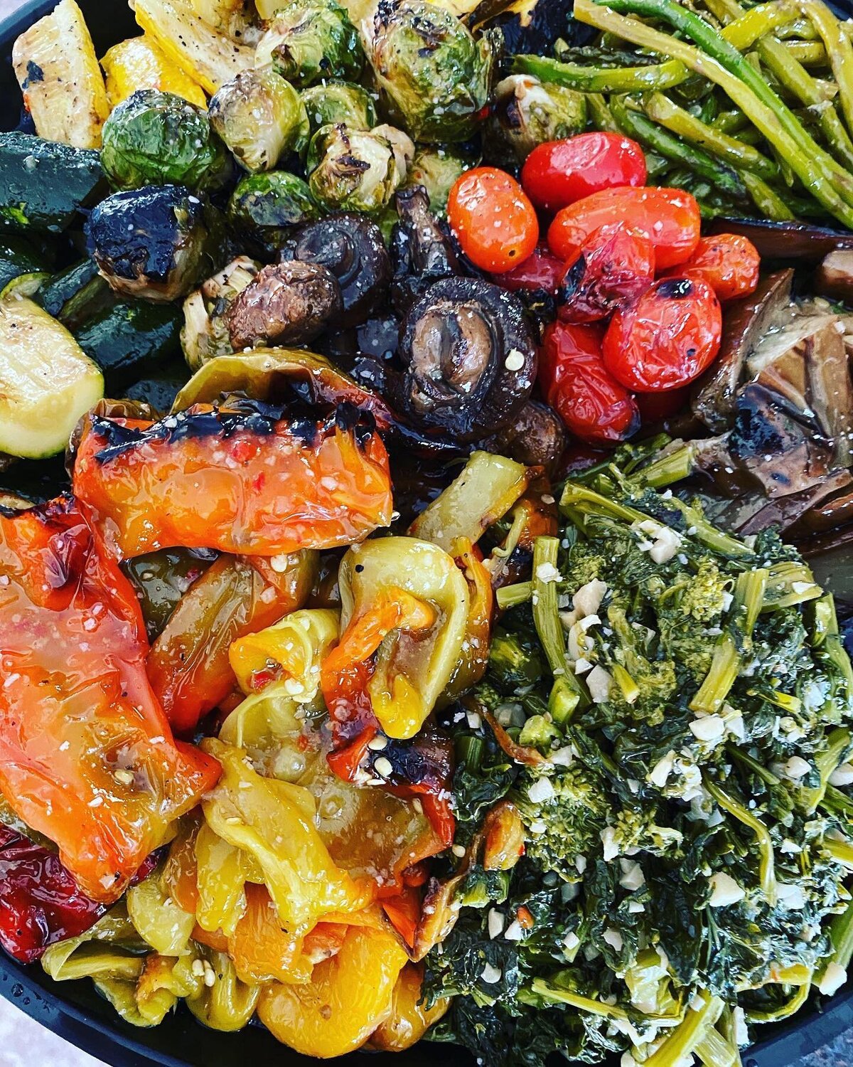 The Grateful Gourmet Roasted Vegetables