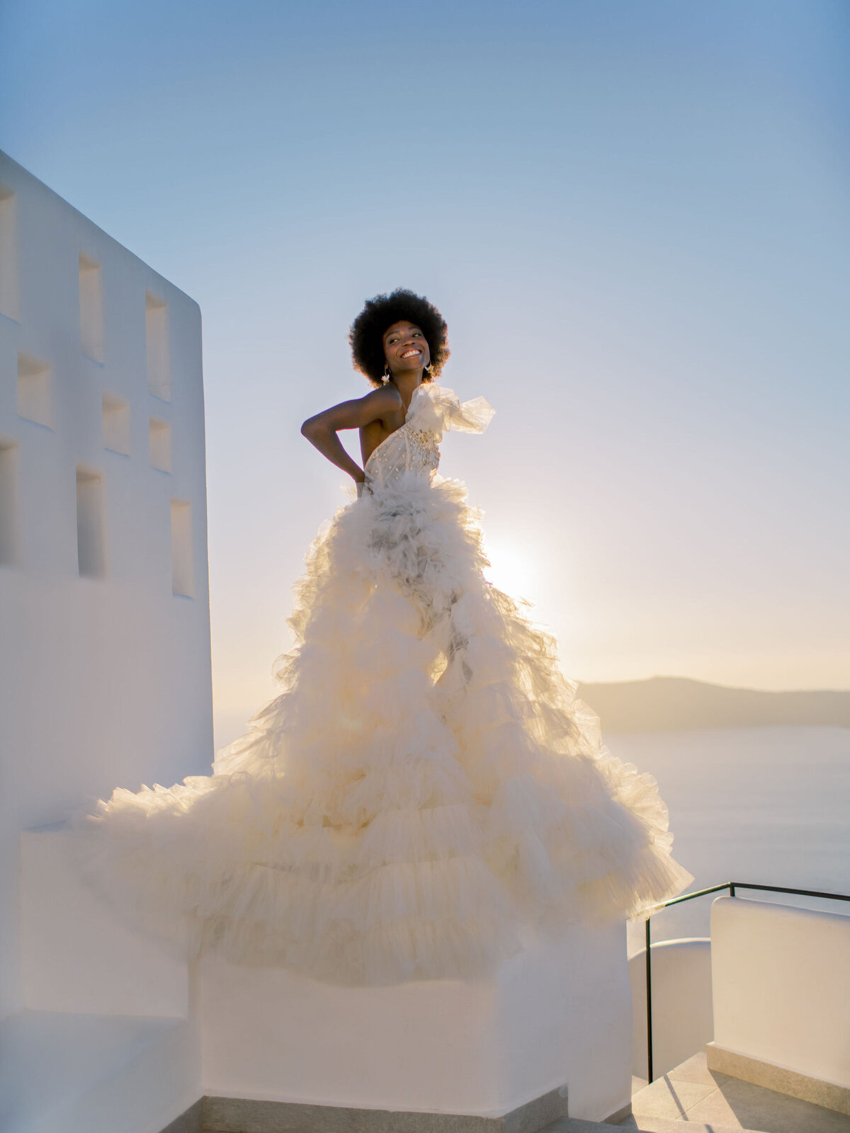 Greece Bridal Session Rocabella Santorini Millia London Gown Vicki Grafton Photography706