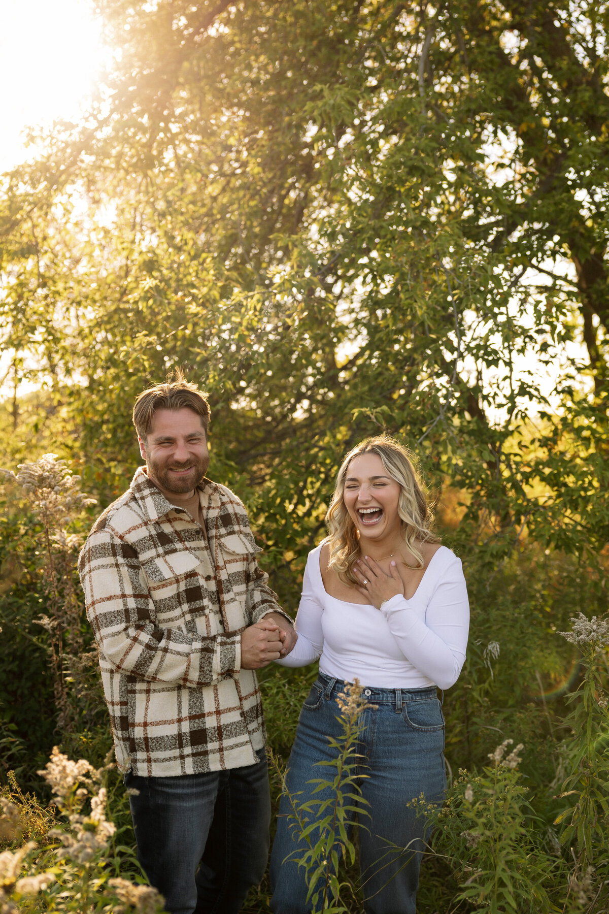 Wisconsin State Park Engagement Photographer Pike Lake South Kettle Moraine Unit Creative Couples Session-16