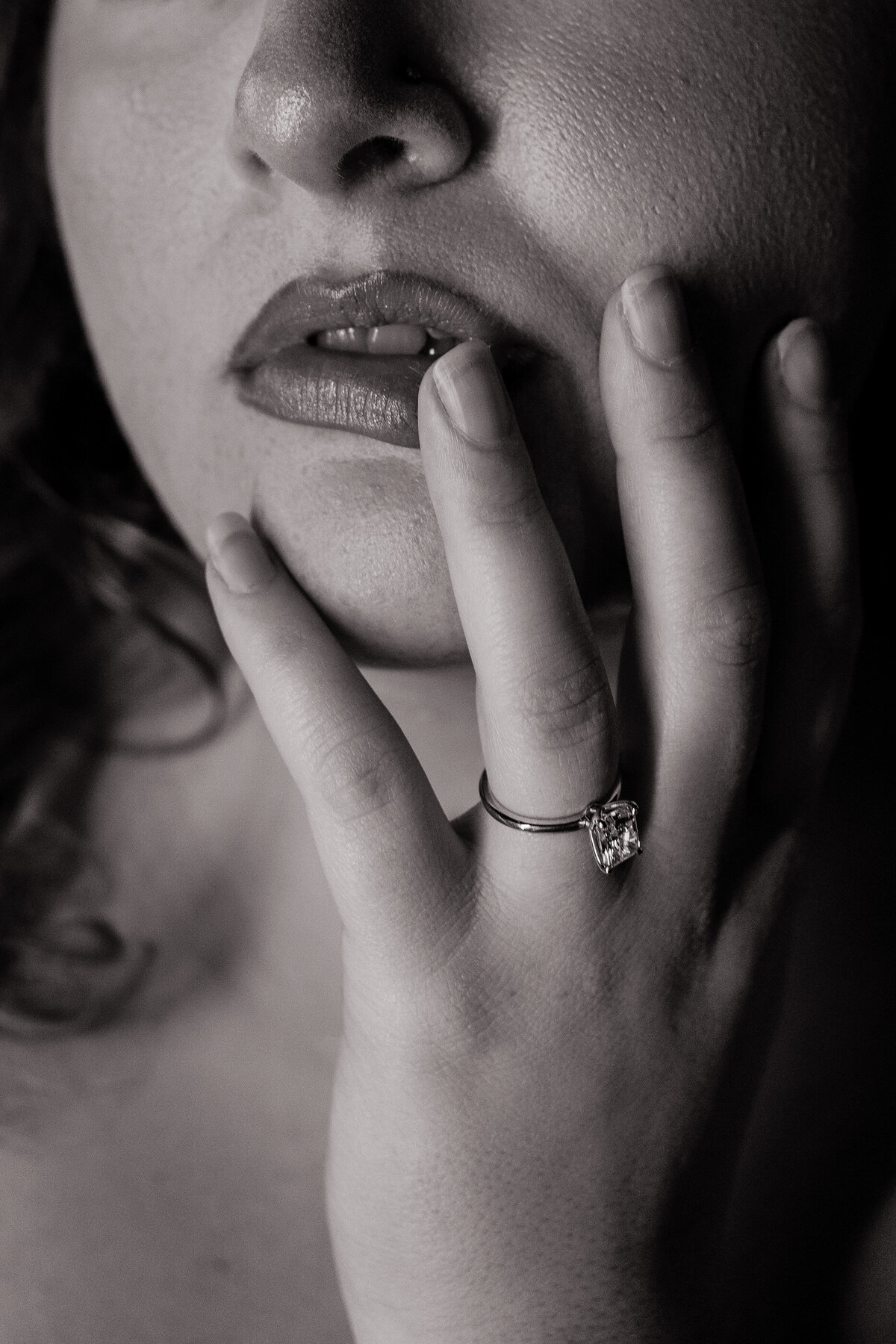 bridal boudoir ring pose inspo