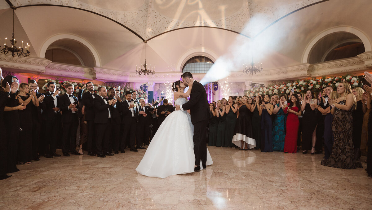 wedding reception at the pleasantdale chateau in north jersey photos by the best photographer suess moments