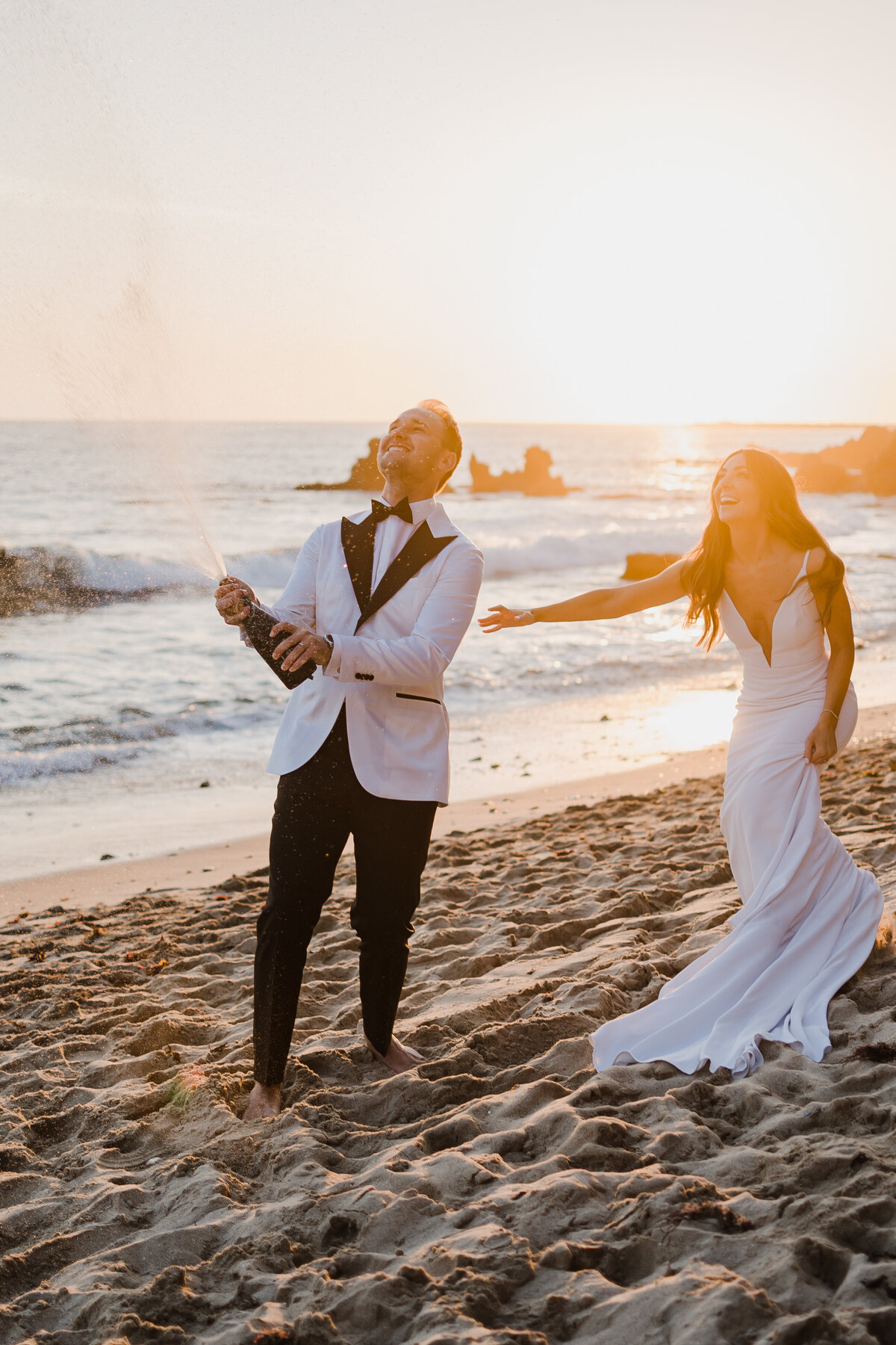 orange county beach elopement photographer bride and groom bridal inspiration akristin bridal beach wedding