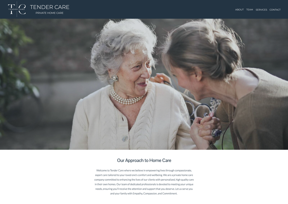 home care home page