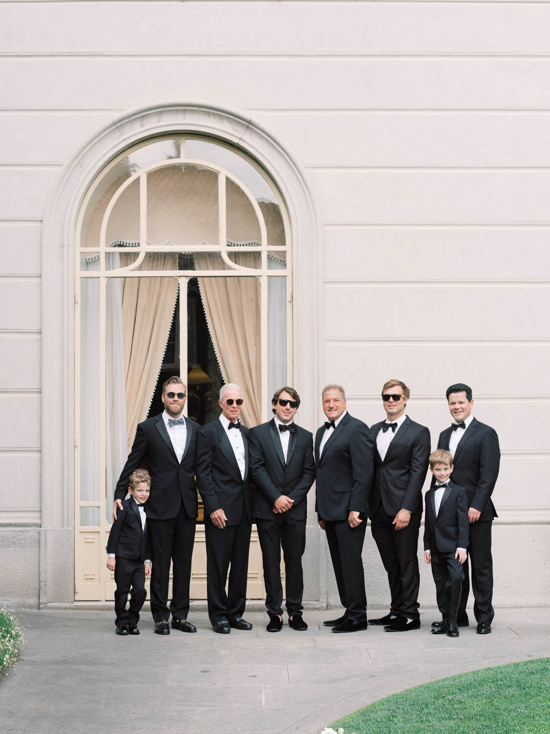 Groom's family group portrait