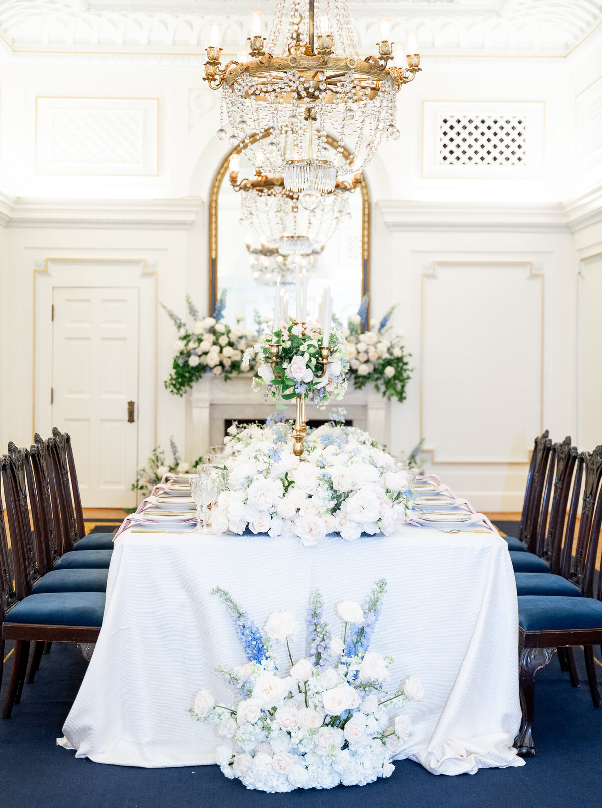 table decor at wedding