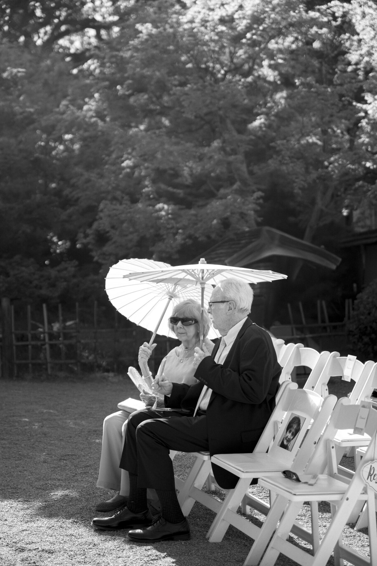 grandparents at wedding ceremony