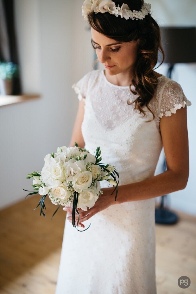 Maquillage coiffure mariage au Manoir de Corny normandie
