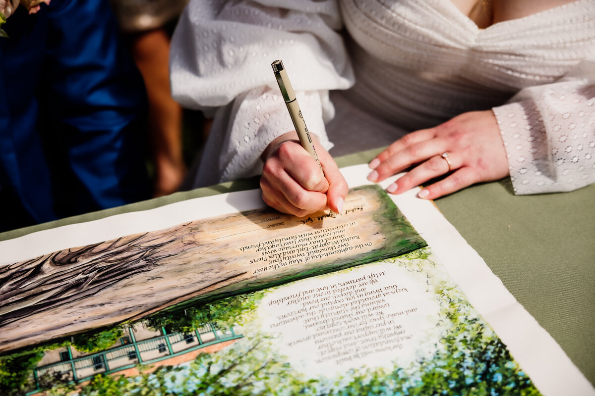 Archer Inspired Photography - Rachel and Alex Wedding - Rancho Los Cerritos Historic Site - Long Beach - Ketubah-22