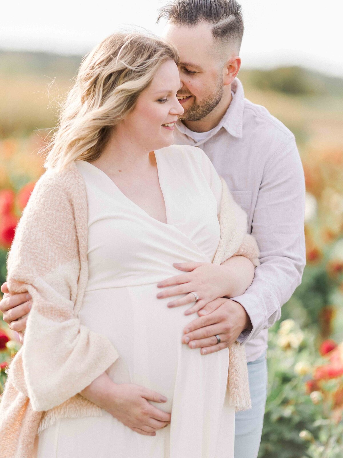 Couple Maternity Photoshoot Studio in Milton, Ontario