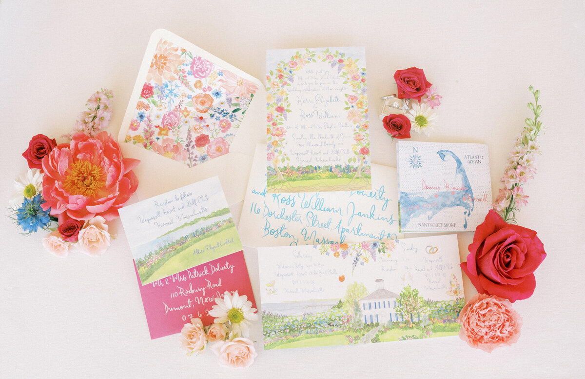 Kate-Murtaugh-Events-Cape-Cod-colorful-watercolor-wedding-invitation-stationery