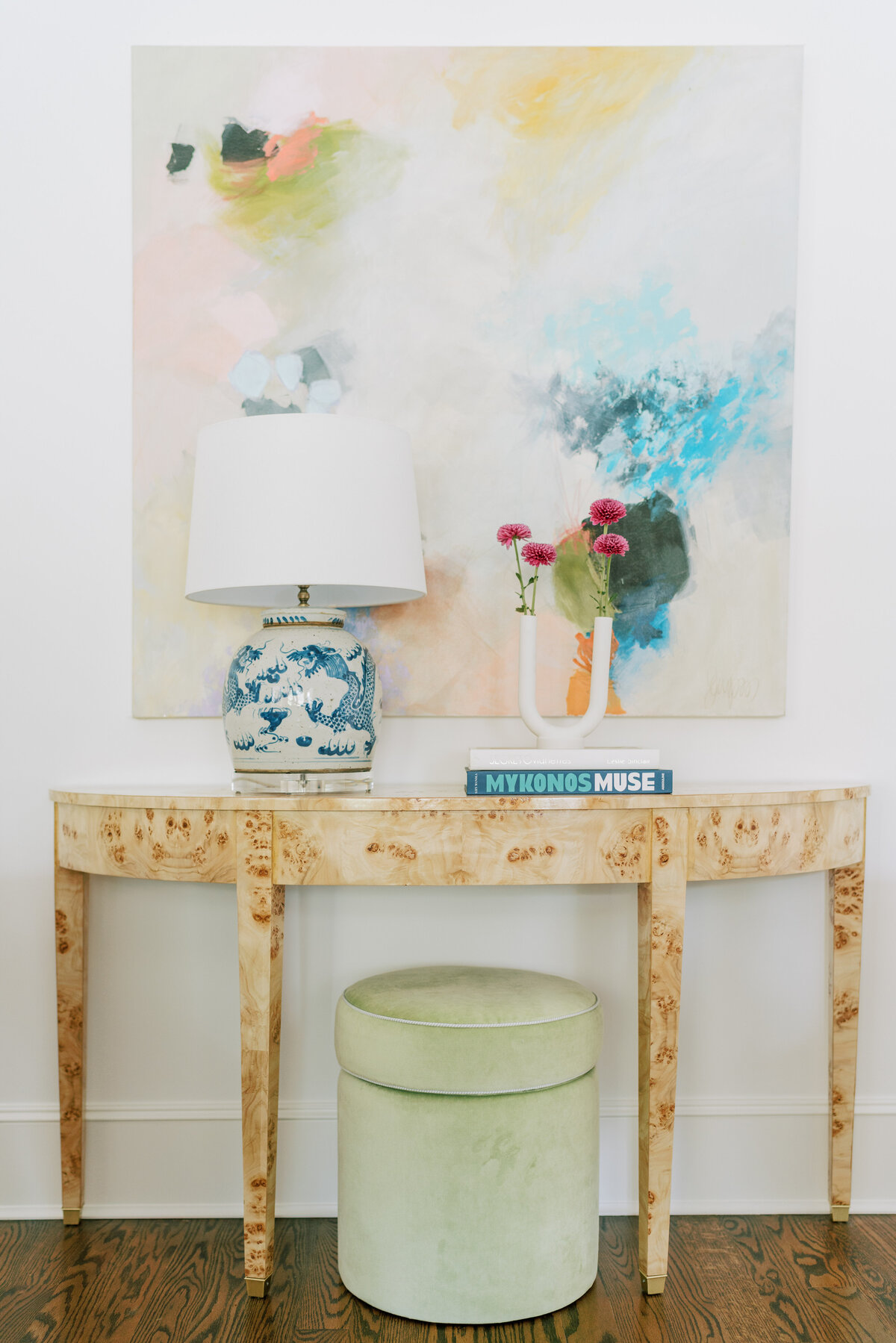 oyster creek studios spring valley remodel burl wood console
