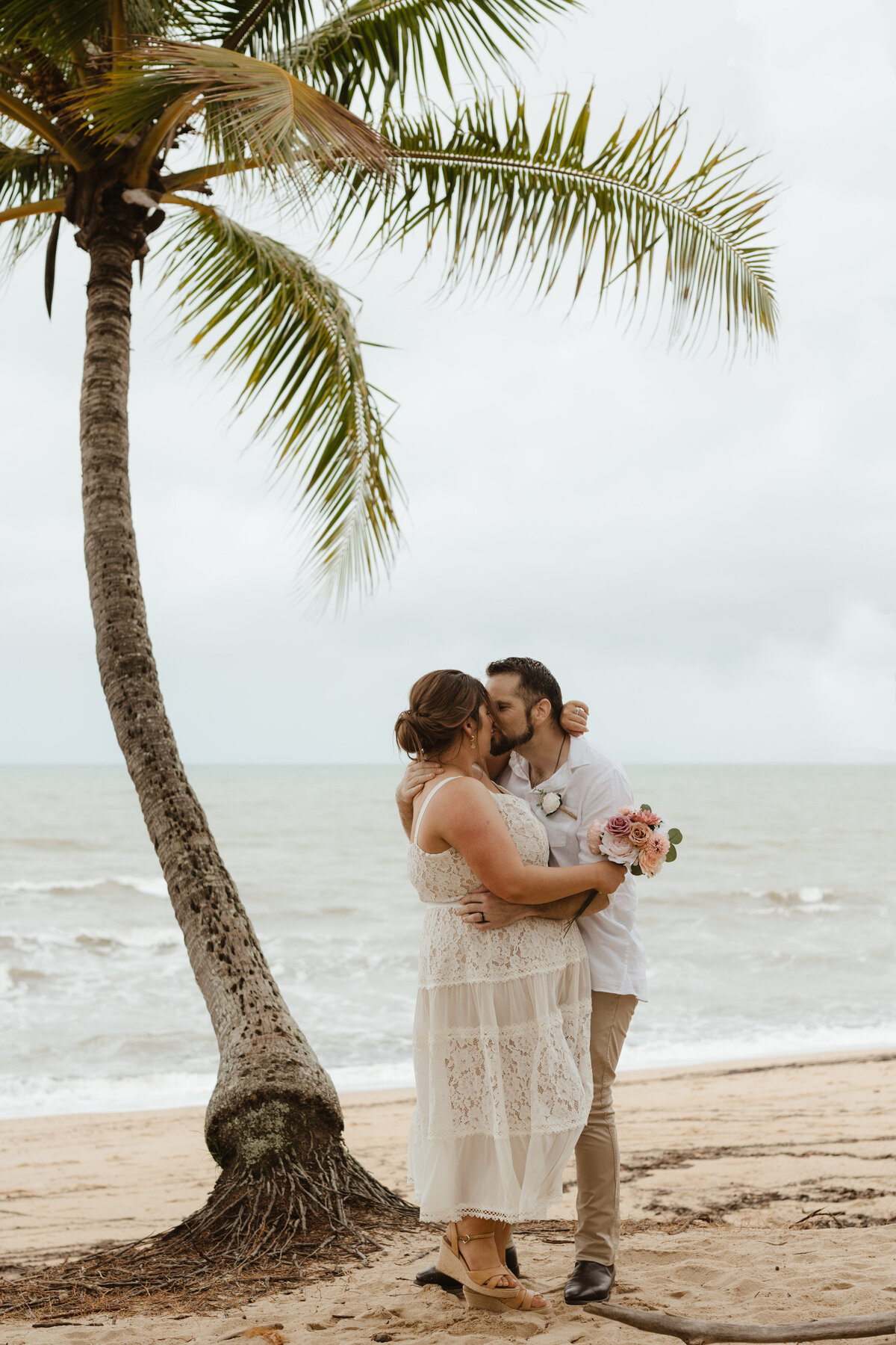 Groom and Bride Beach wedding photography