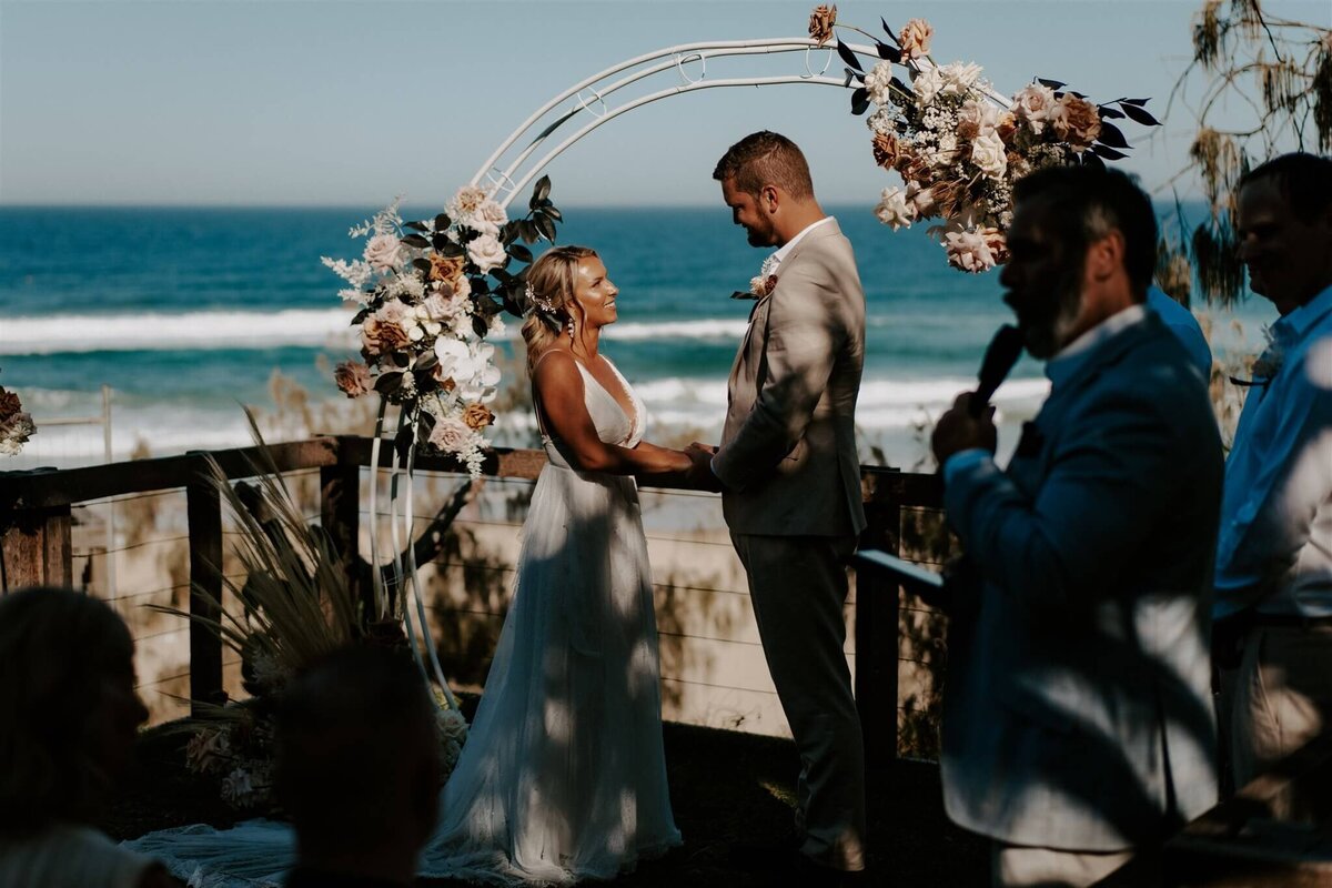 Sunshine Coast modern beach wedding flowers 
