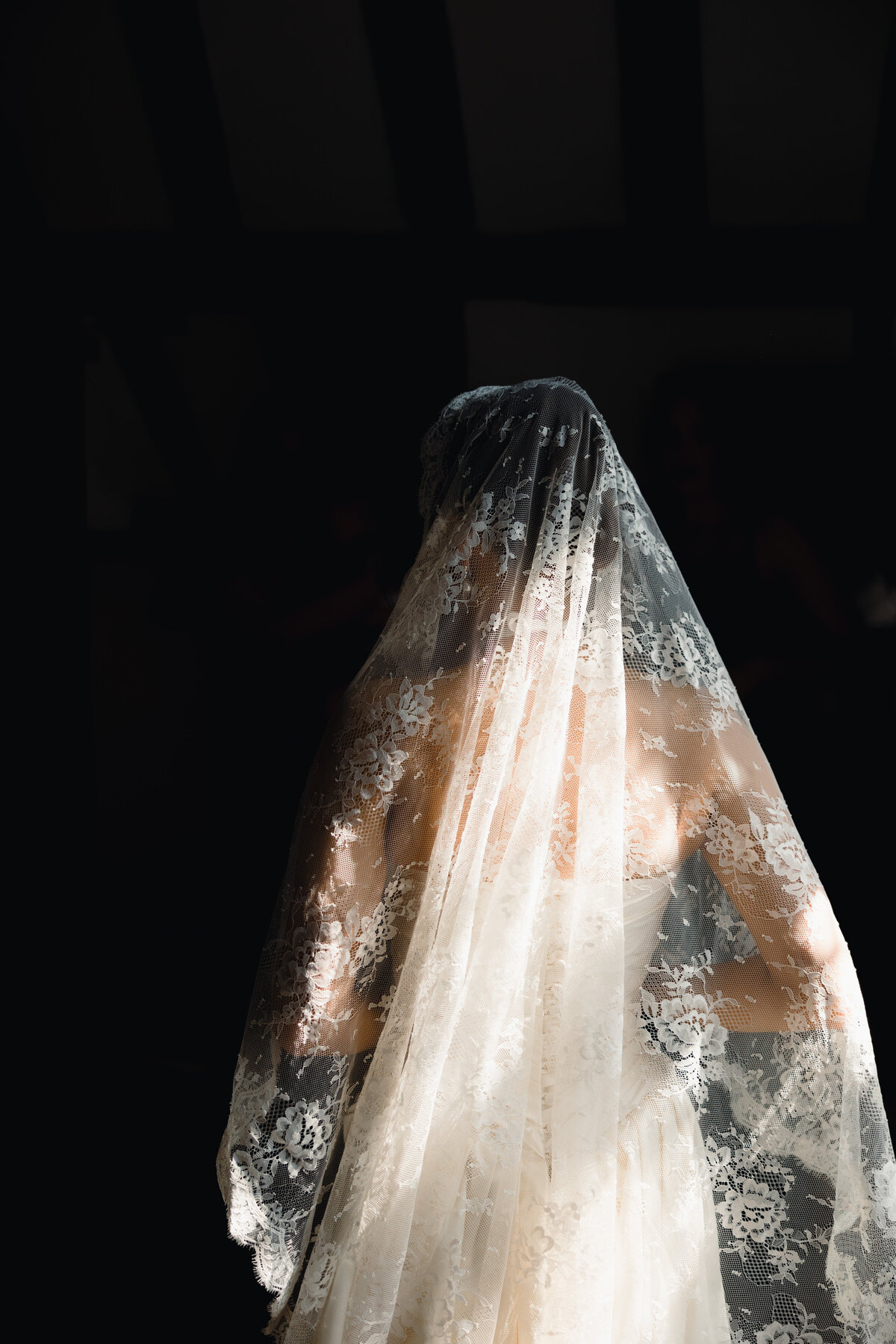 Editorial bridal portrait at Kings Chapel, ,Old Amersham