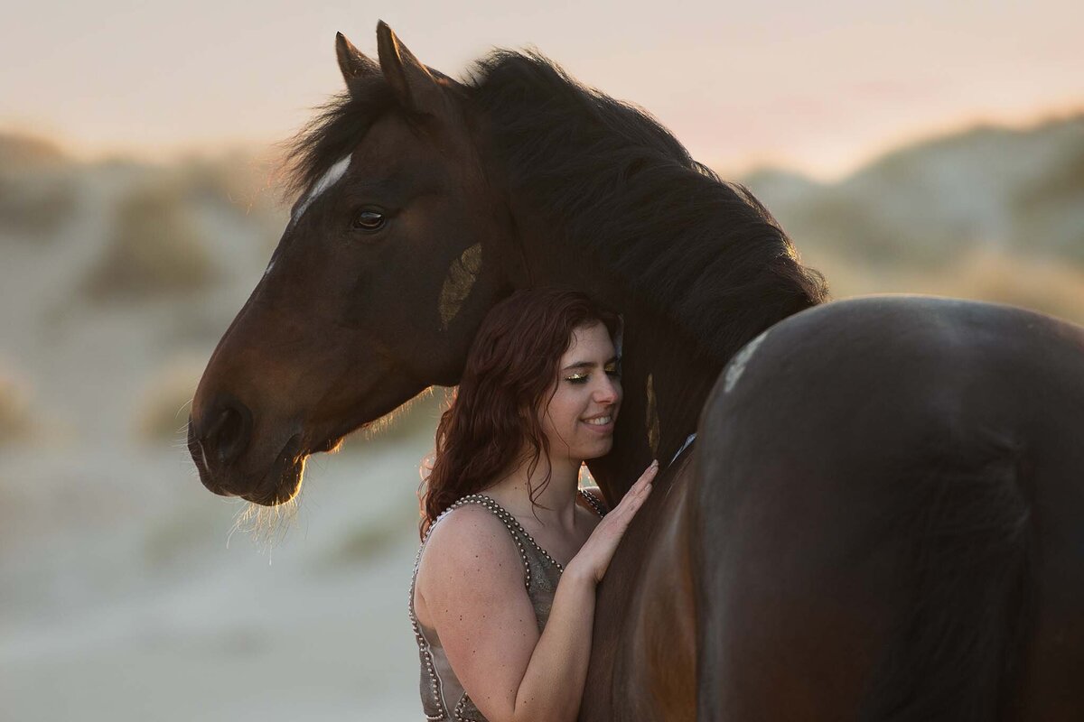 Paard op strand fotoshoot 