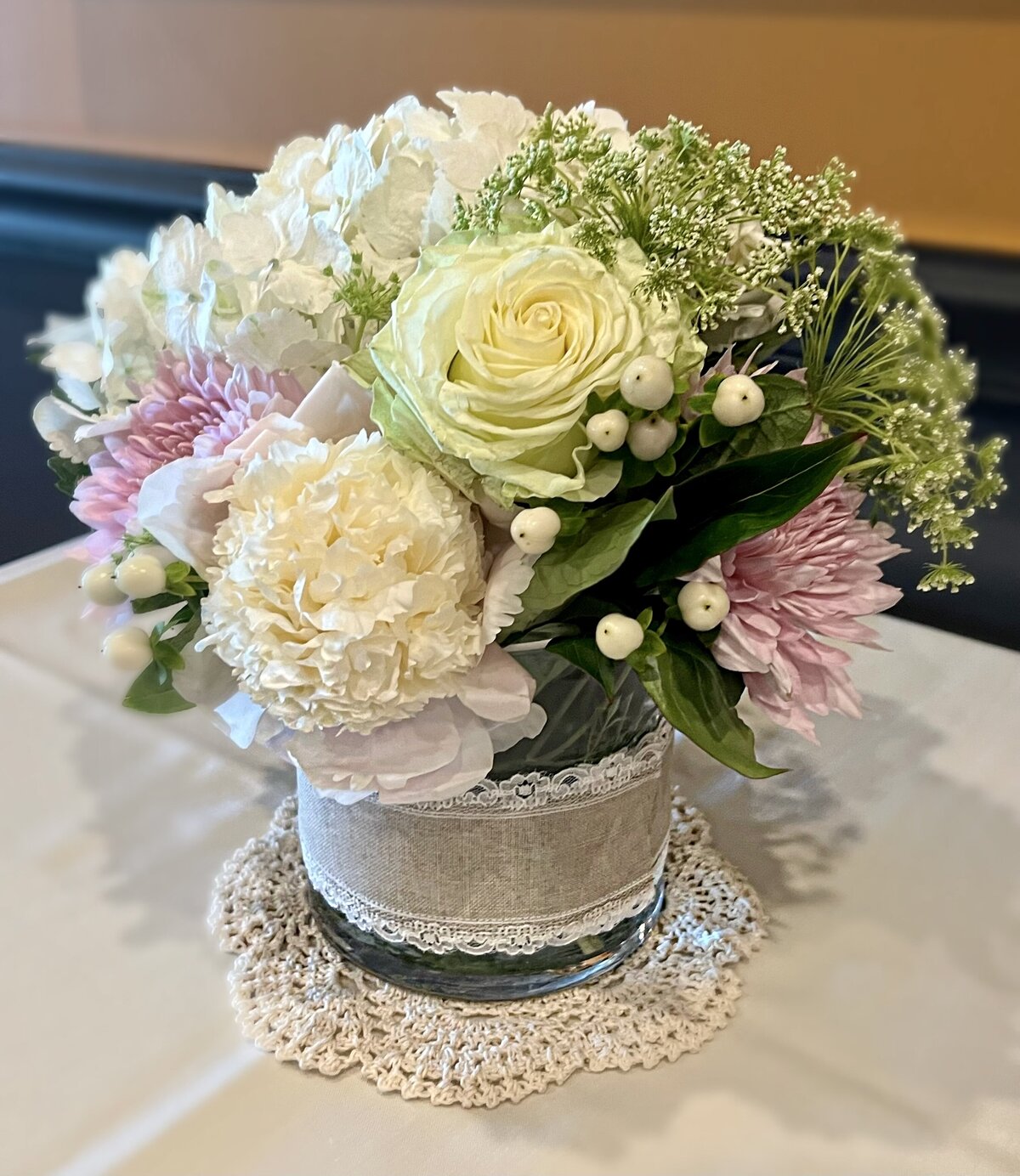 Floral Arrangement in round vase