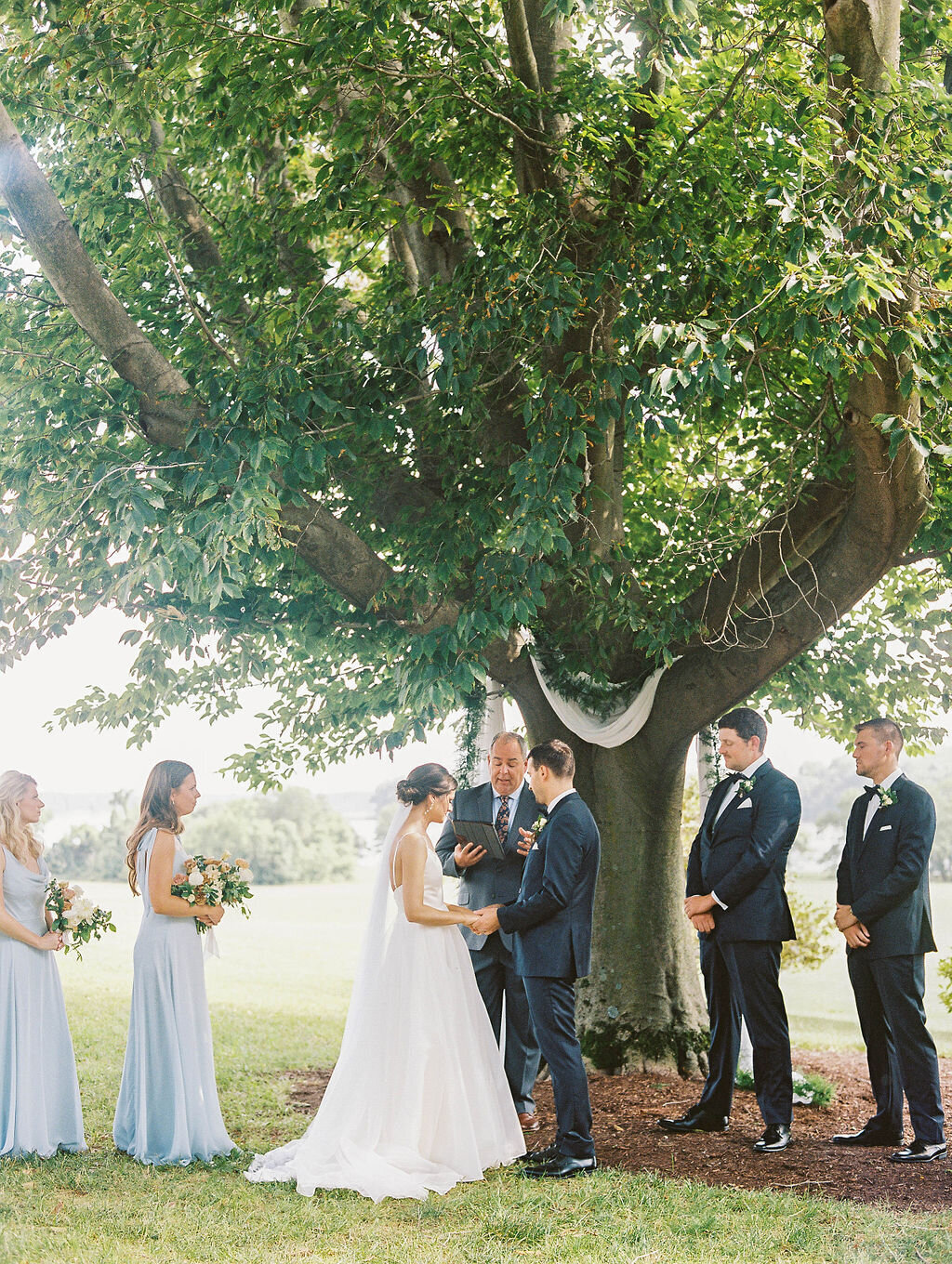 Kate Campbell Floral Summer Tented Wedding at Brittland Estate by Ashley Boyan Photography-16