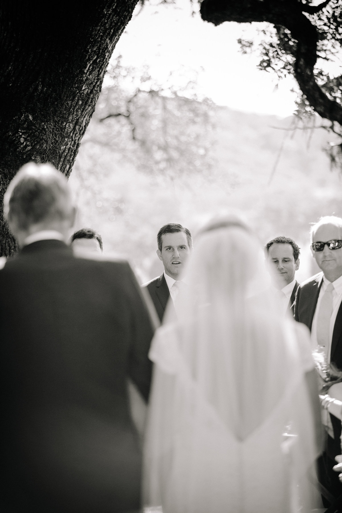 Outdoor ceremony at a wedding at Beltane Ranch in Sonoma.