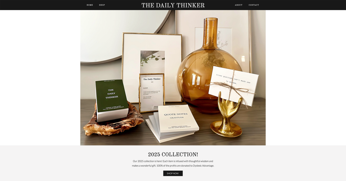 TDT home page screen shot