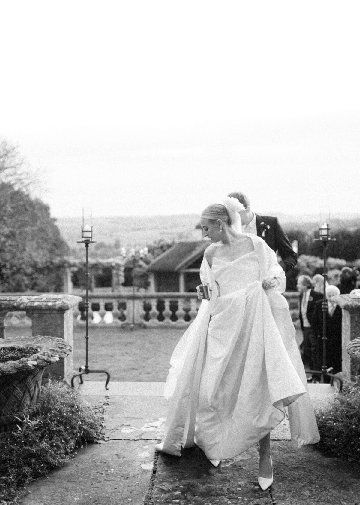 chloe-lowe-wedding-euridge-manor-vivienne-westwood-terrace