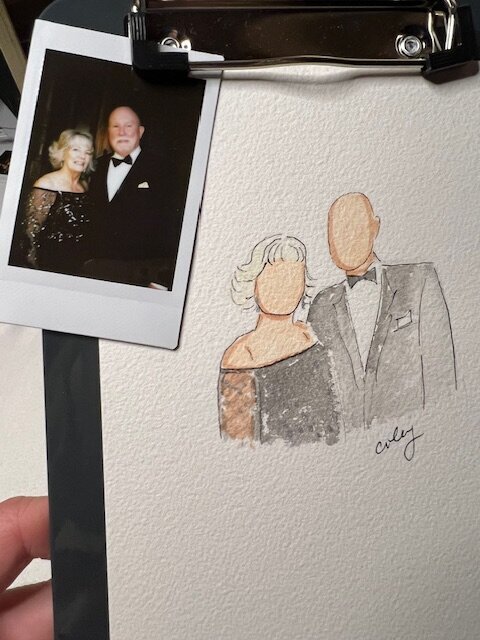 Sample Watercolor Guest Portrait