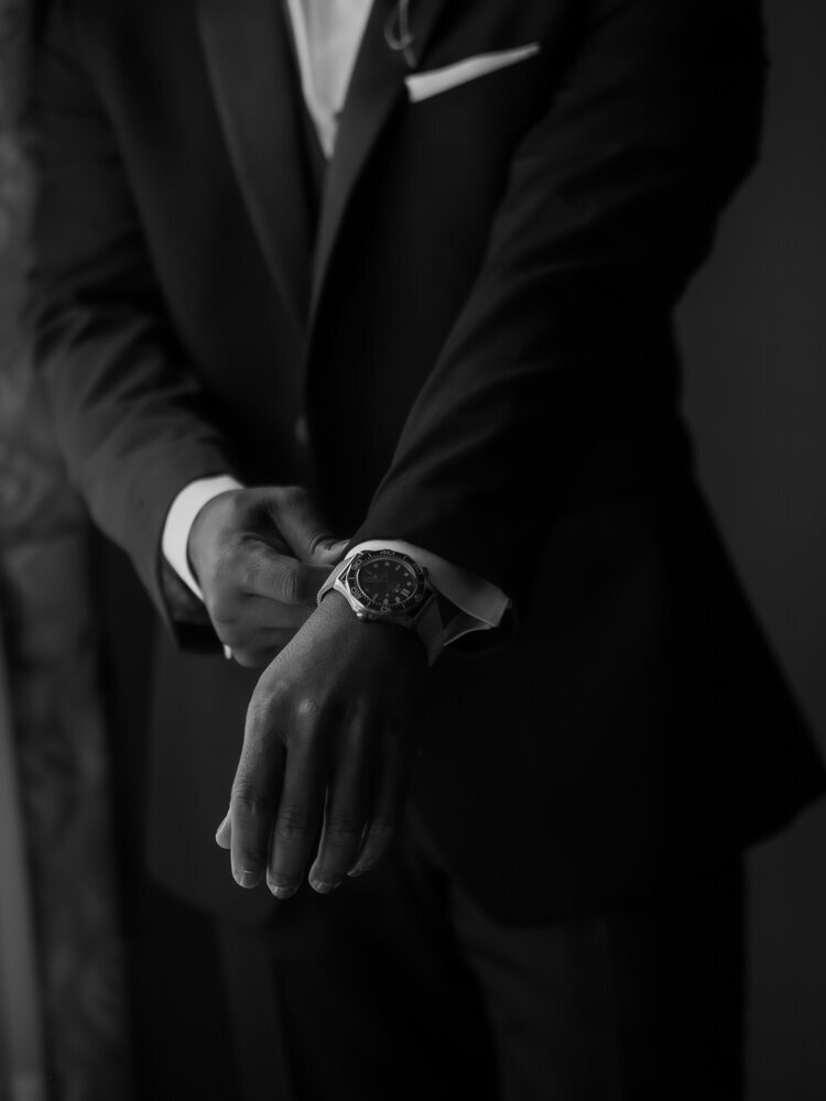 Groom Getting Ready Photos in Hamilton