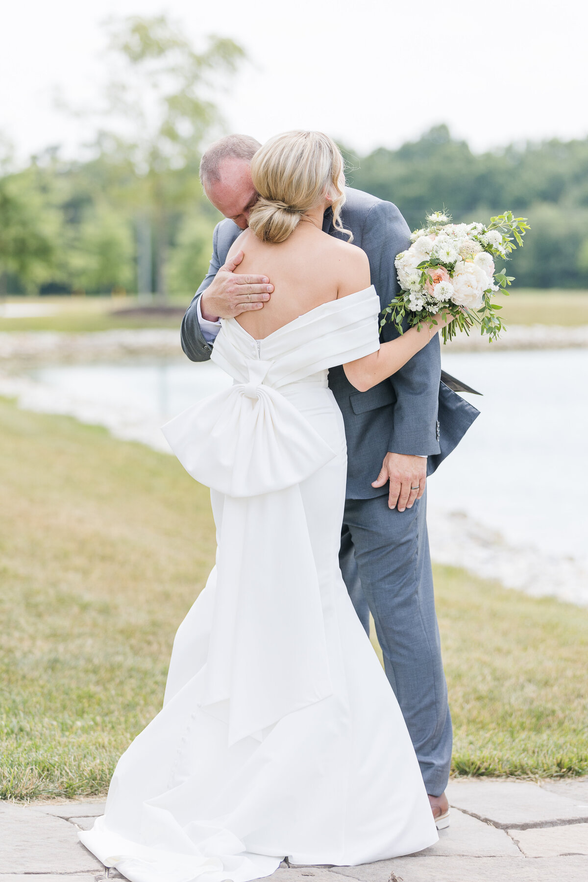 Ella & Gavin Wedding Father Daughter First look. Bella Faith Photography  26