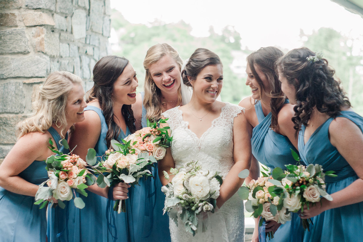 Destination wedding ceremony photographed at Blowing Rock Country Club by Boone Photographer Wayfaring Wanderer. BRCC is a gorgeous venue in Blowing Rock, NC.