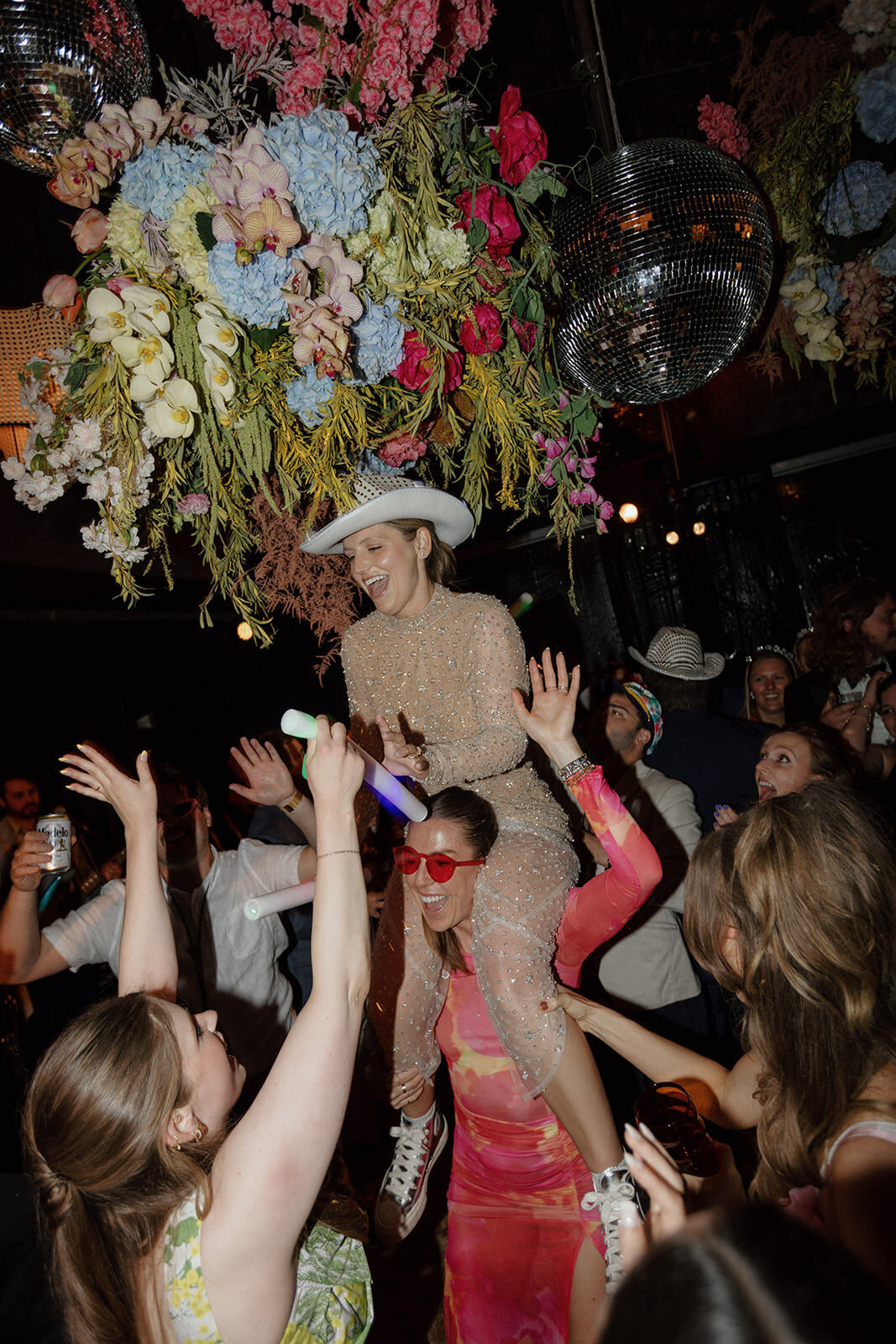 Retro motel chic wedding reception and after party at Skyview Los Alamos - 66