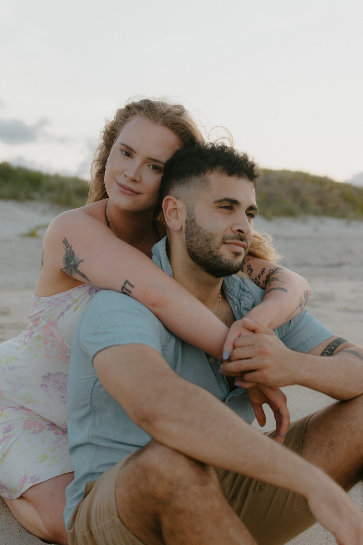 couple sitting with each other during couples session