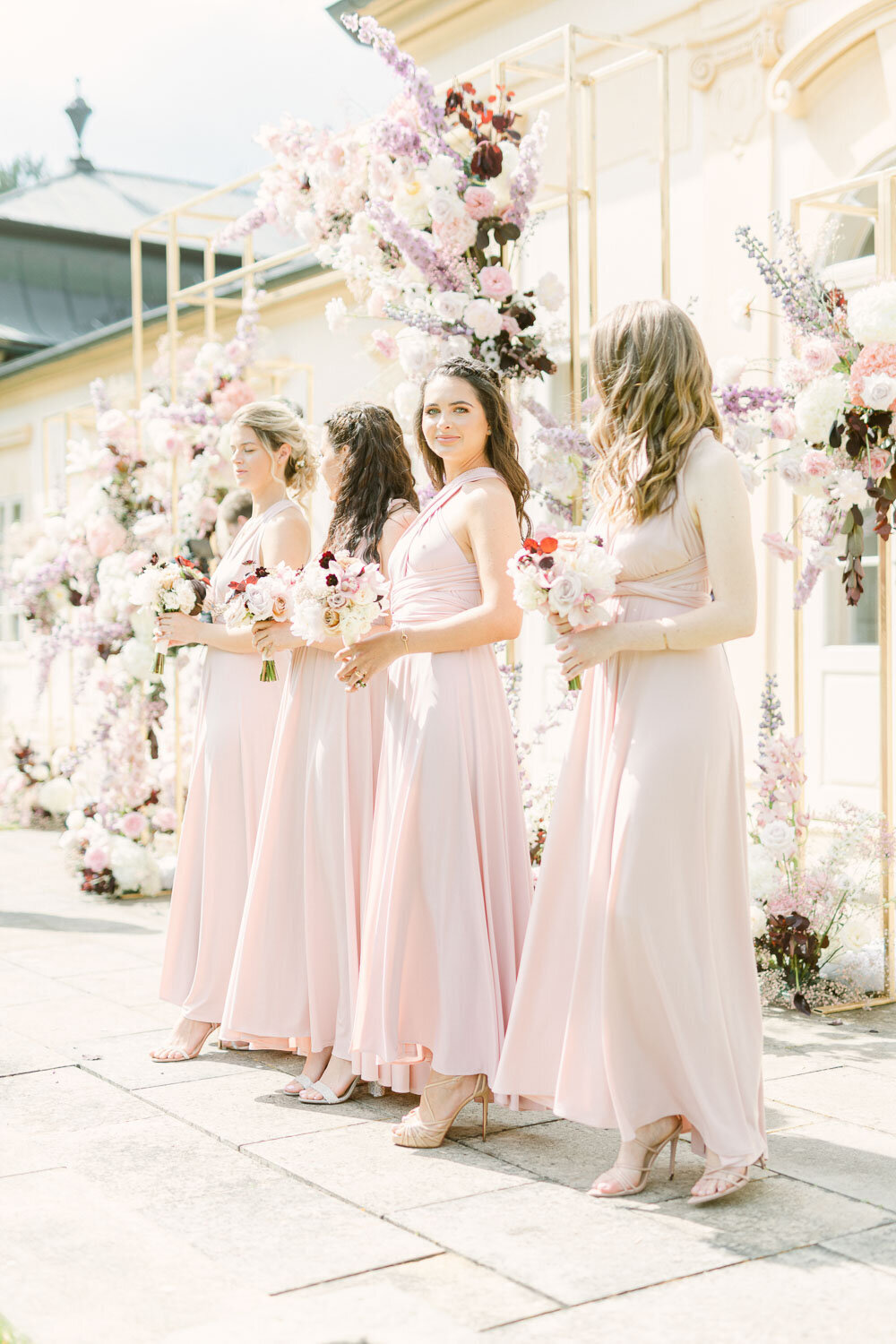 Bridesmaid during ceremony