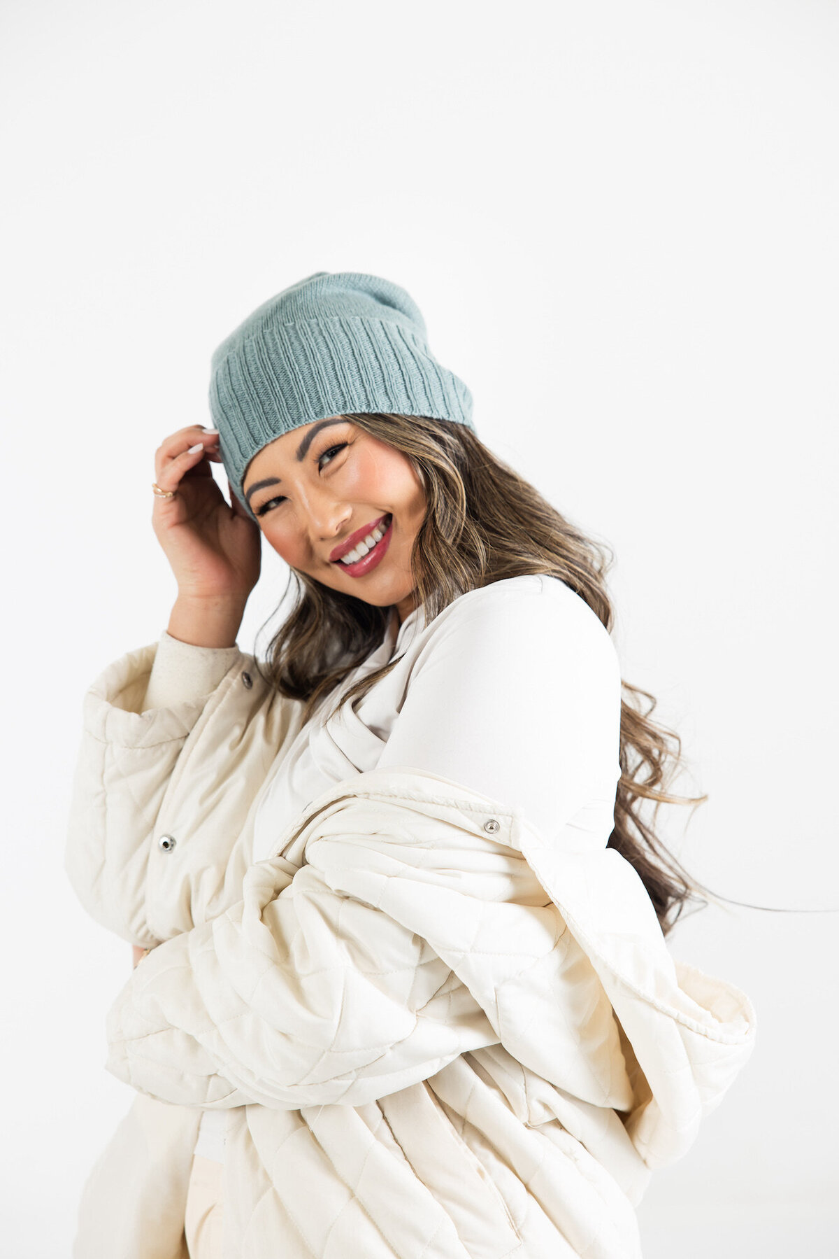 Coastal Cashmere Seattle Beanie Seaglass 4