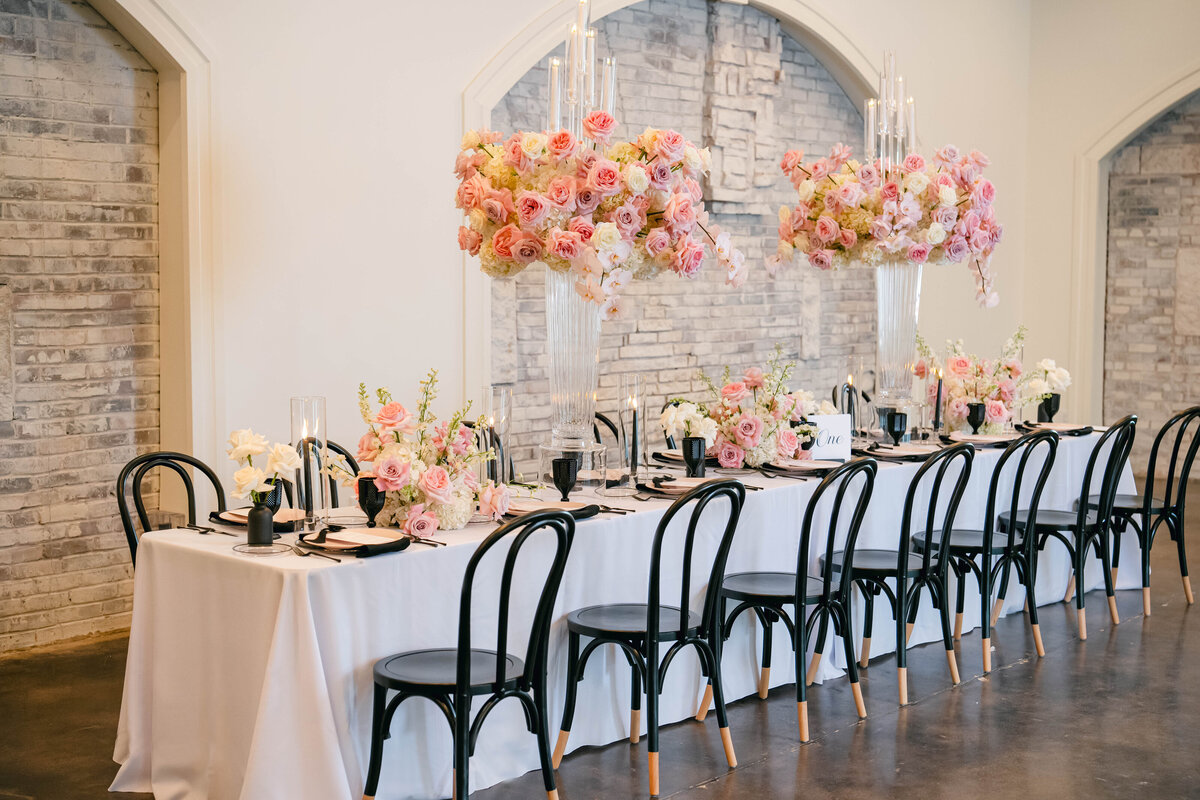 event decor on tabletop