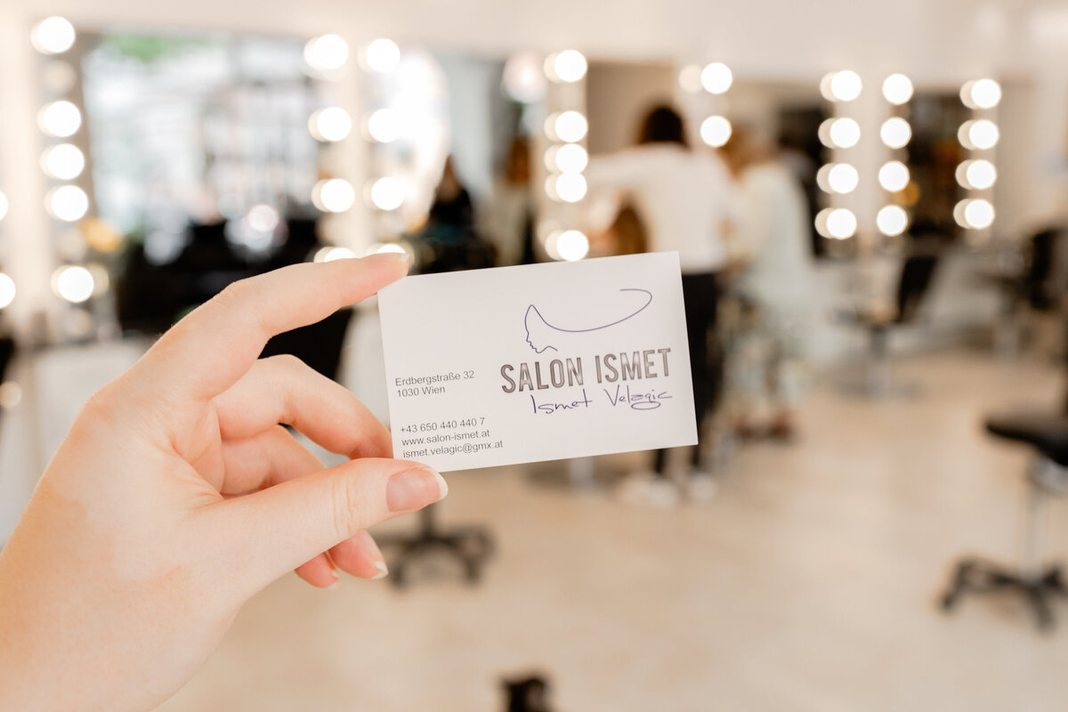 Salon Ismet business card