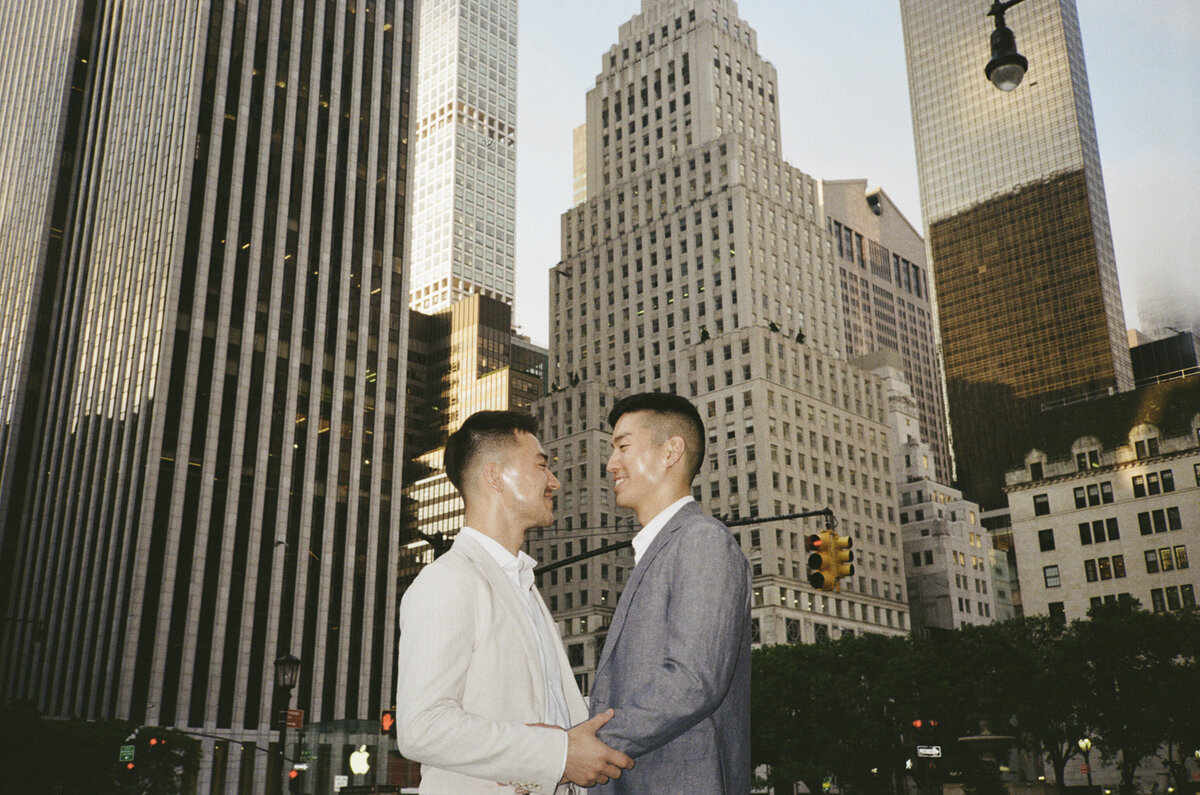 LGBTQ film wedding photography in New York shot on 35mm film