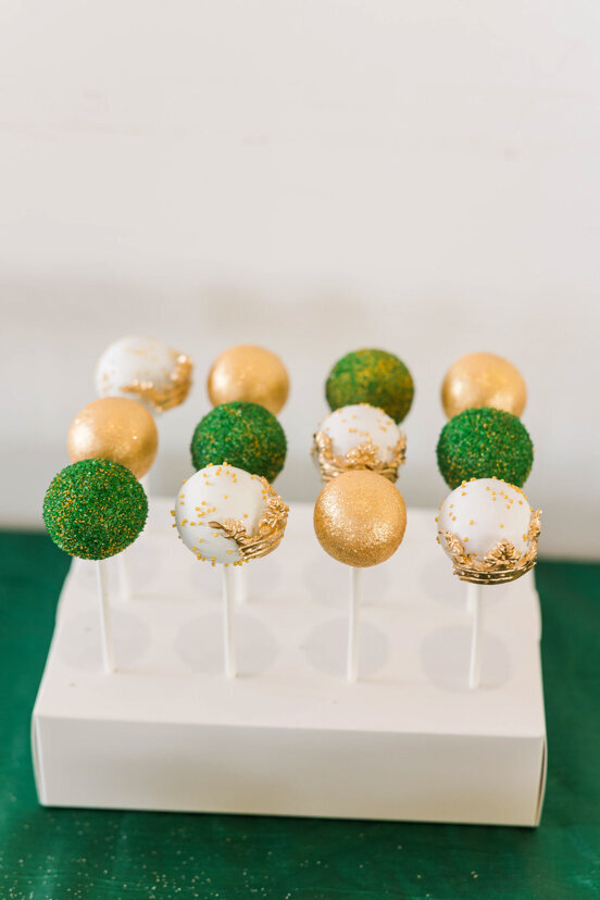 green-gold-cake-pops