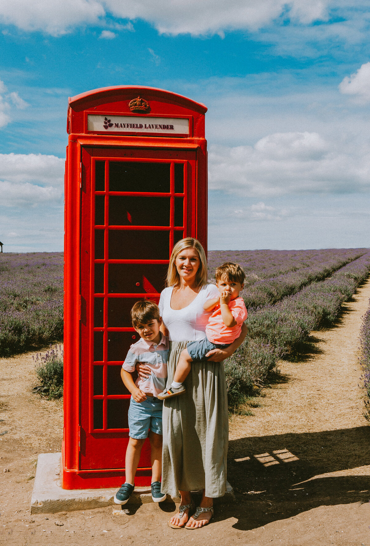 The beautiful sights of Bansted Lavender fields make the perfect backdrop for family photos