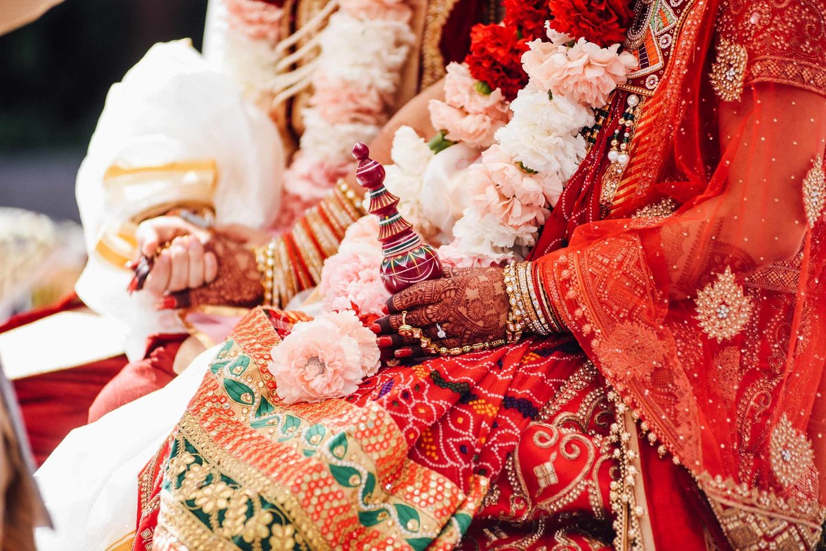 Color filled Indian wedding ceremony